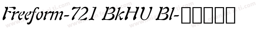 Freeform-721 BkHU Bl字体转换